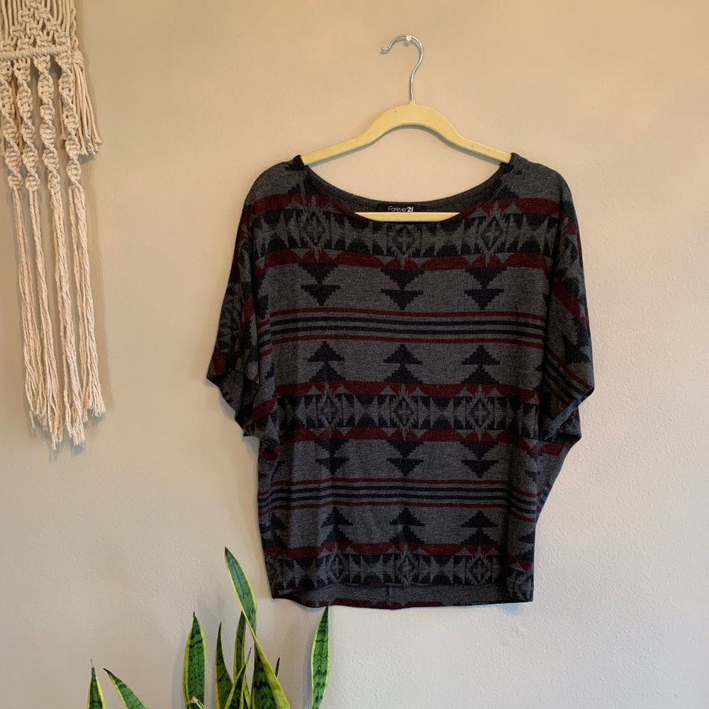 Aztec Print Top